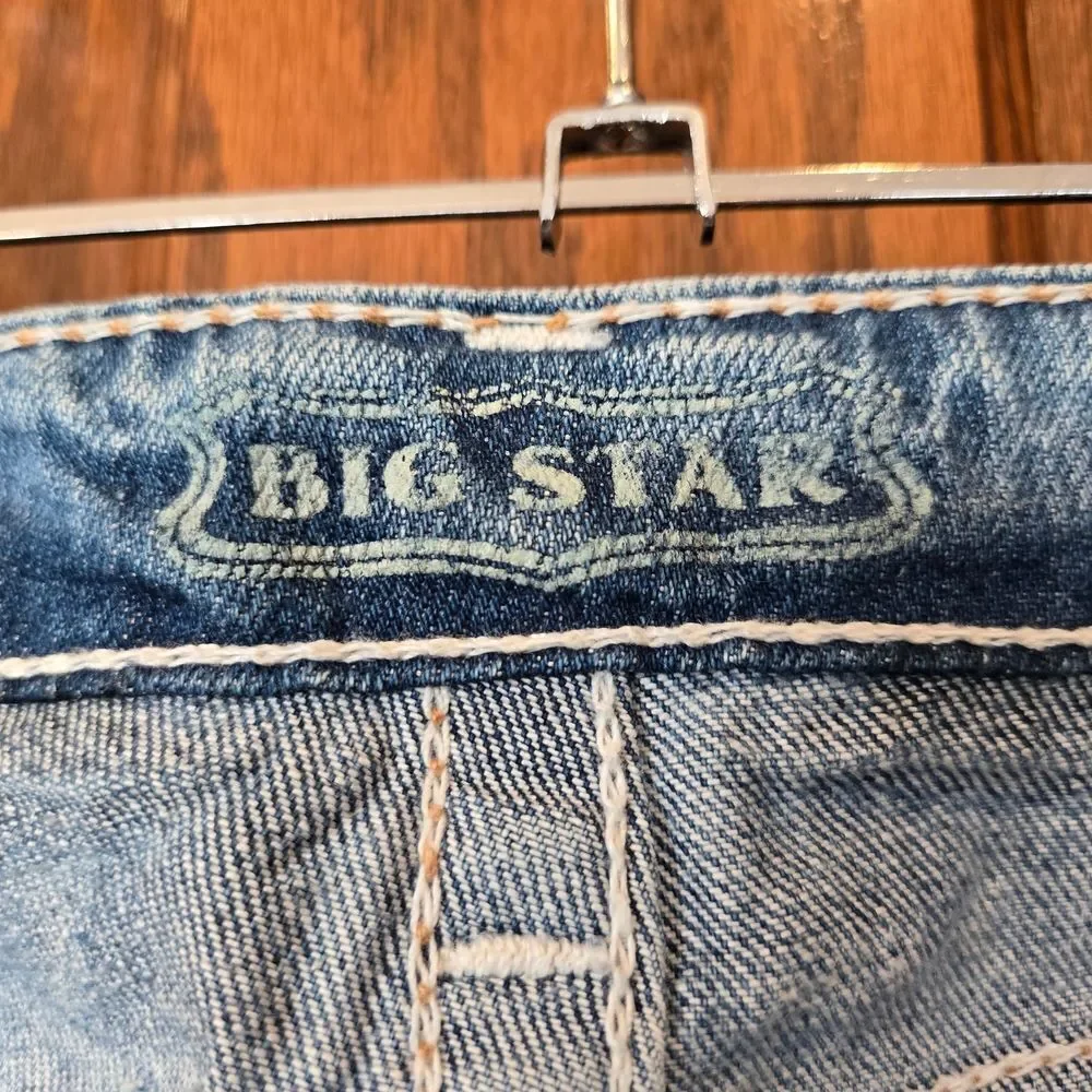 Big Star Vintage Premium Light Blue Boot Cut Jeans 27